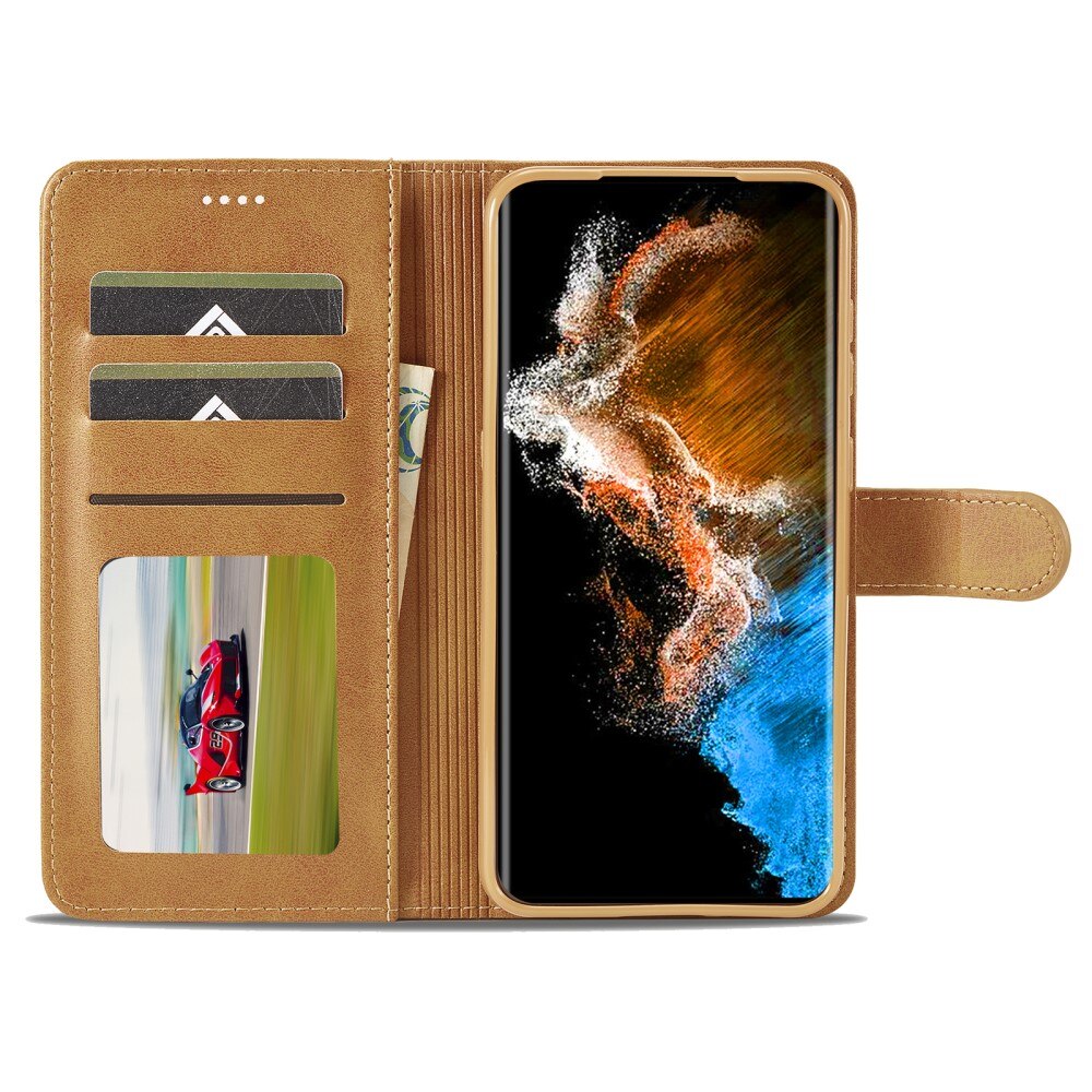 Custodie a portafoglio Samsung Galaxy S23 cognac