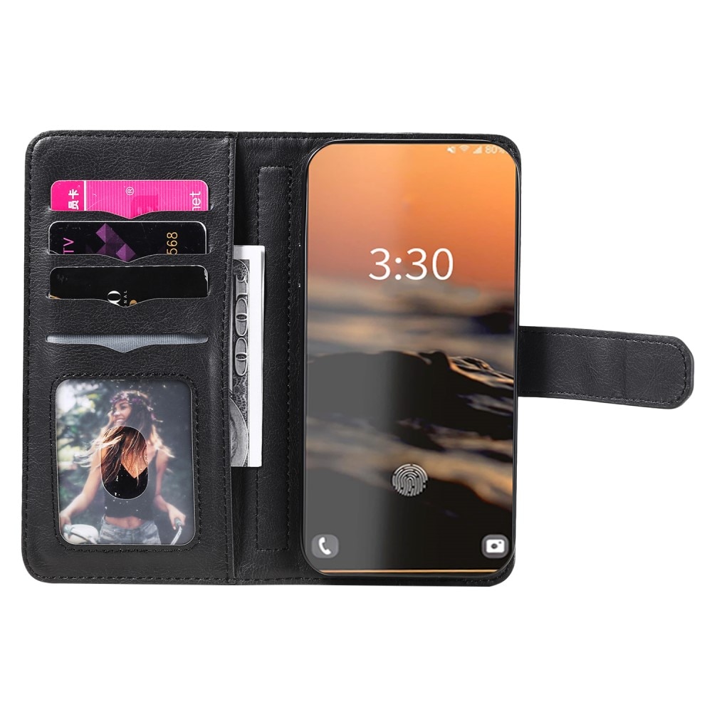 Cover portafoglio Multi-slot Samsung Galaxy S23 Ultra, nero