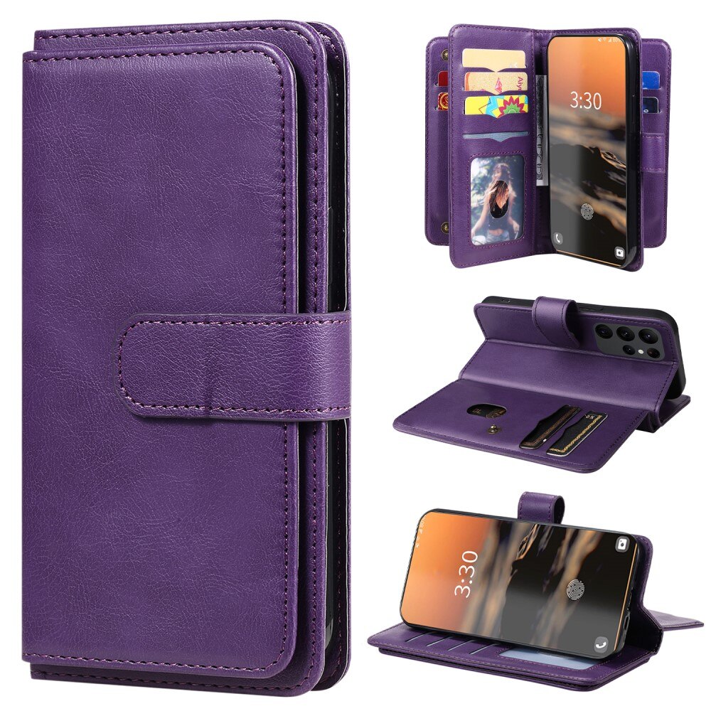 Cover portafoglio Multi-slot Samsung Galaxy S23 Ultra, viola