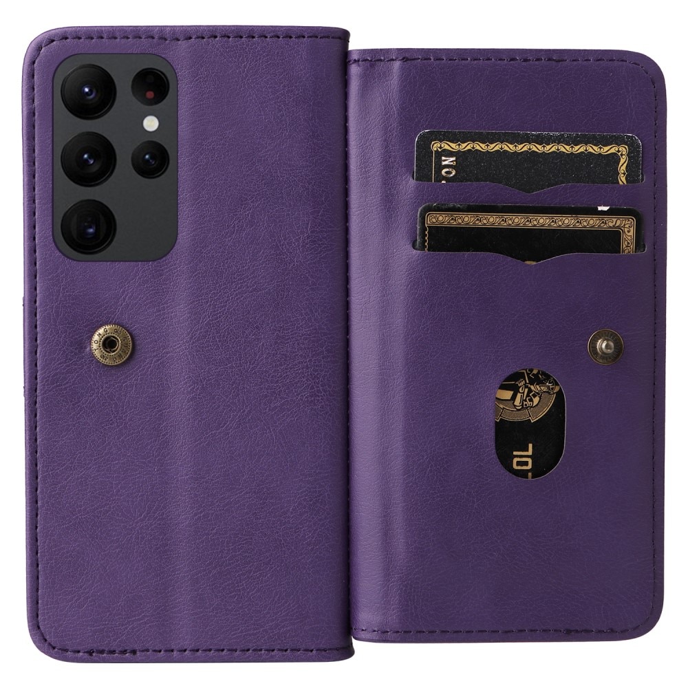 Cover portafoglio Multi-slot Samsung Galaxy S23 Ultra, viola