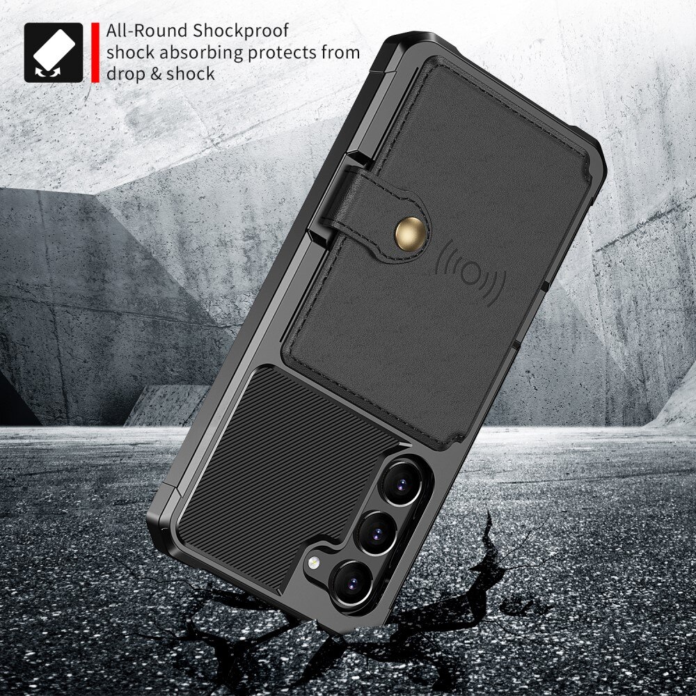 Cover con portacarte Tough Multi-slot Samsung Galaxy S23 nero