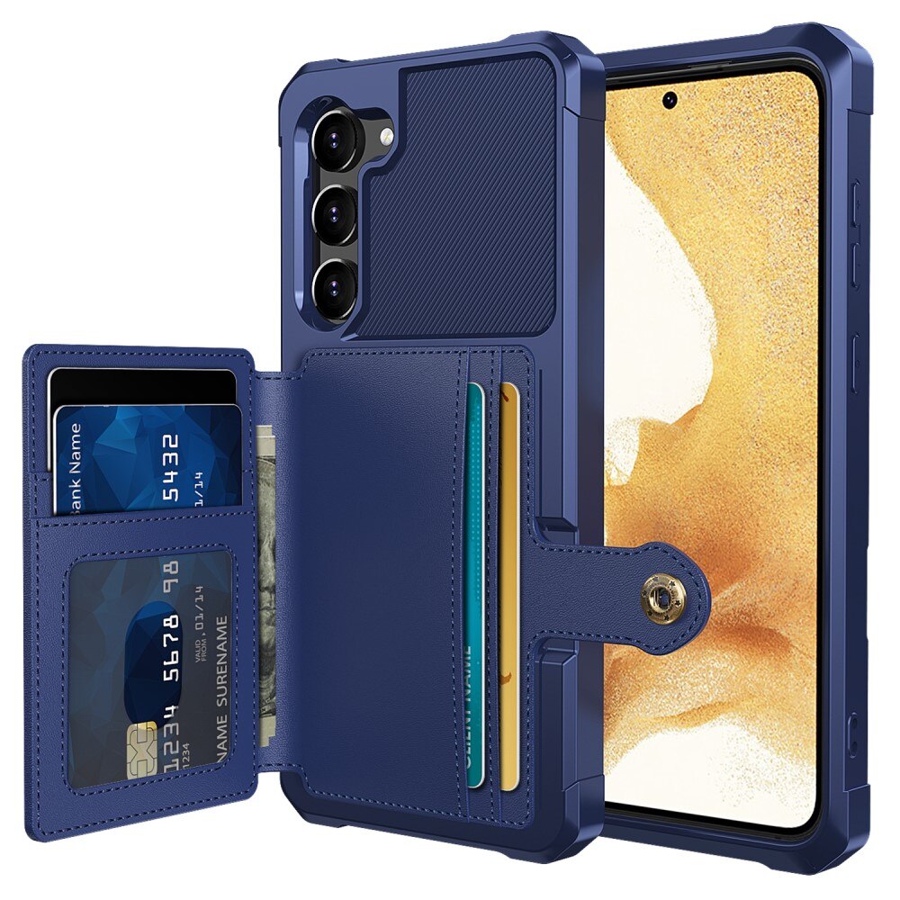 Cover con portacarte Tough Multi-slot Samsung Galaxy S24 Plus blu
