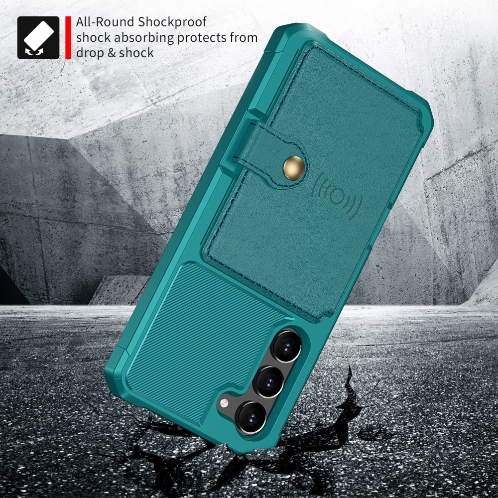 Cover con portacarte Tough Multi-slot Samsung Galaxy S23 verde