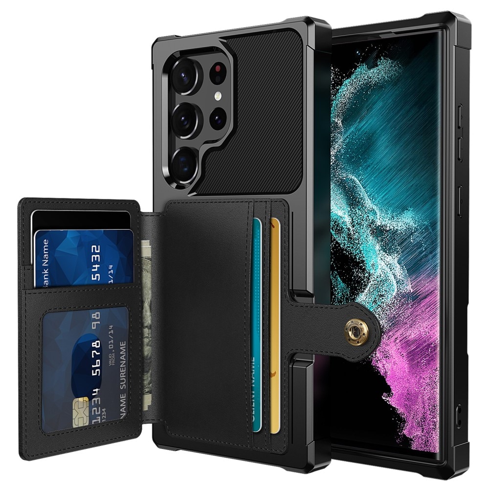 Cover con portacarte Tough Multi-slot Samsung Galaxy S23 Ultra nero