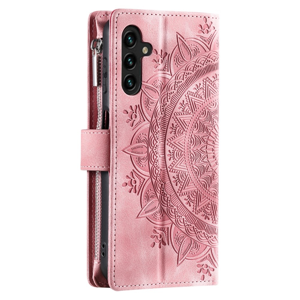Borsa a portafoglio Mandala Samsung Galaxy A54 rosa