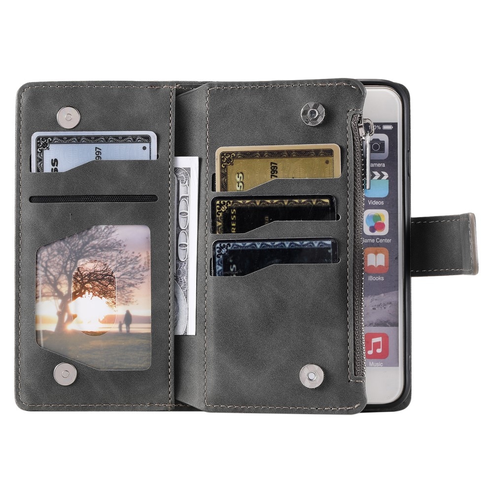 Borsa a portafoglio Mandala iPhone 12 Mini grigio