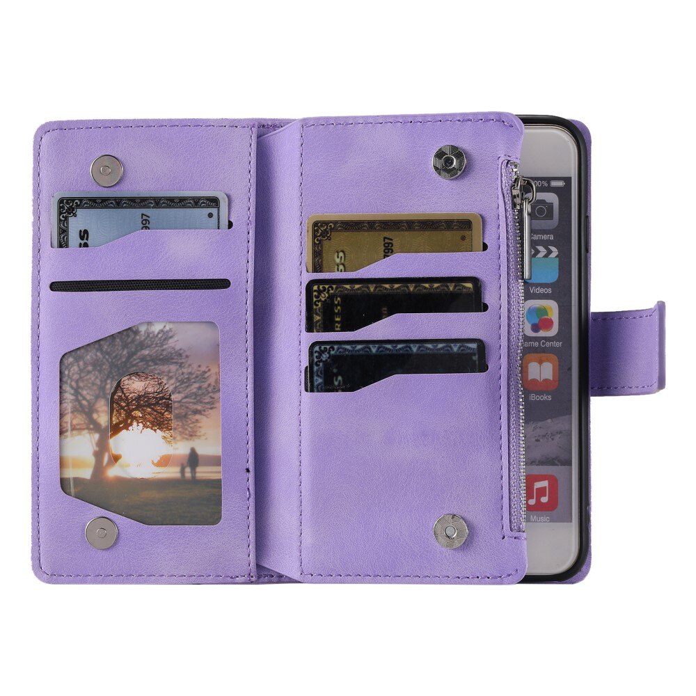 Borsa a portafoglio Mandala iPhone 12 Mini viola