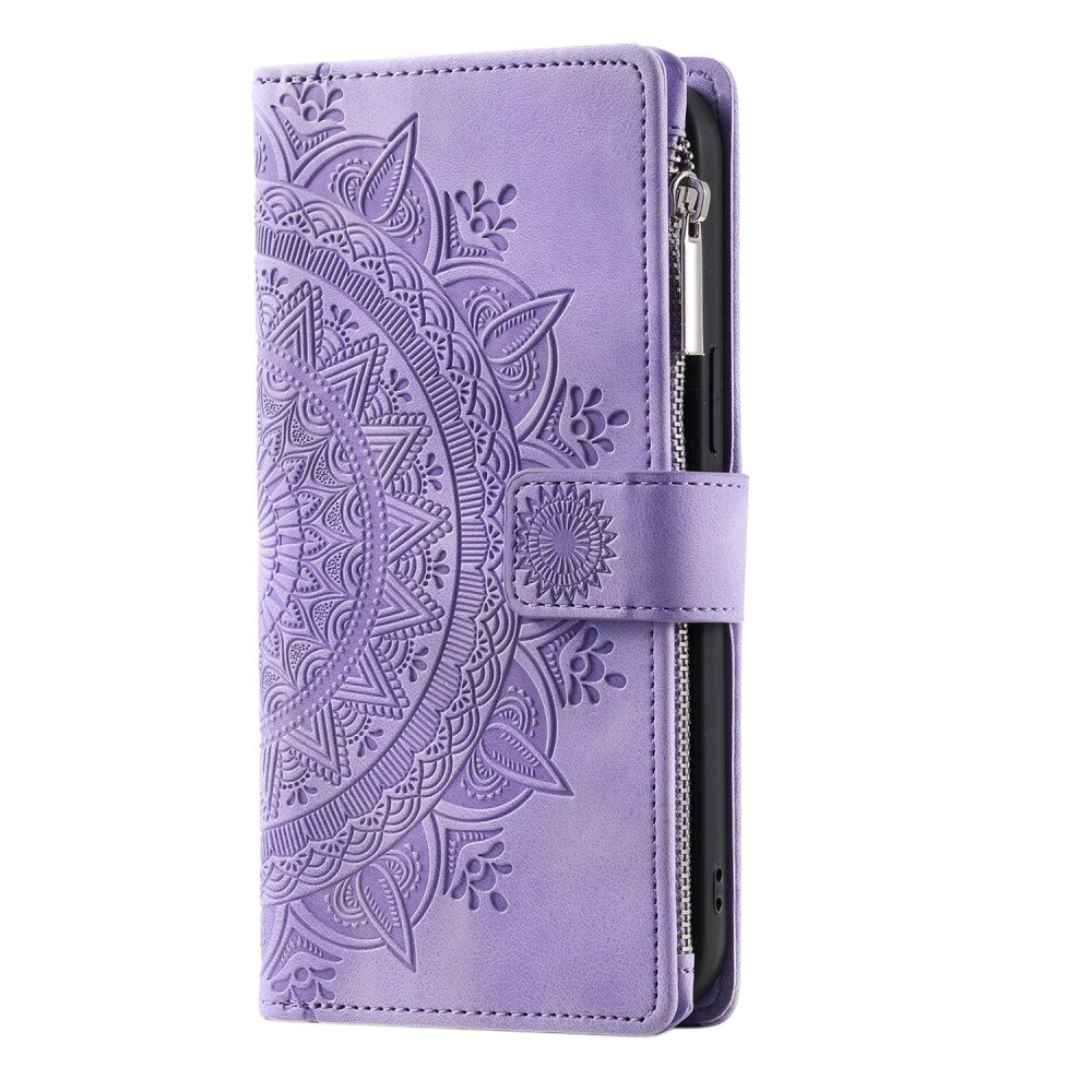 Borsa a portafoglio Mandala iPhone 12 Mini viola