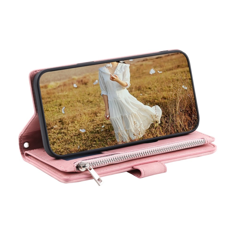 Borsa a portafoglio trapuntata Samsung Galaxy S23 rosa