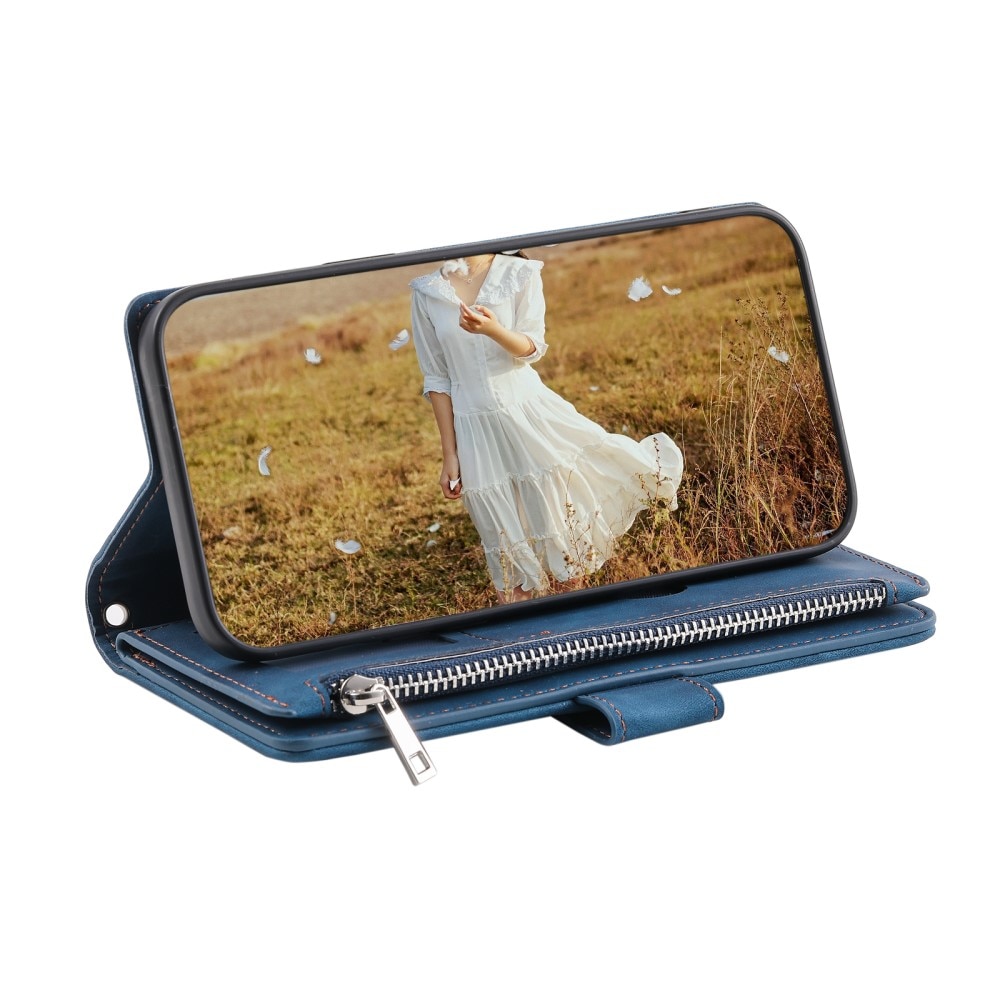Borsa a portafoglio trapuntata Samsung Galaxy S23 Plus Blu
