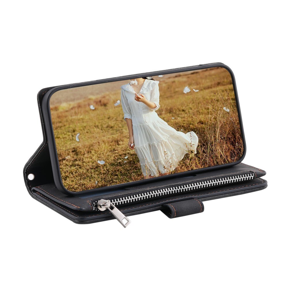 Borsa a portafoglio trapuntata Samsung Galaxy S23 Plus Nero
