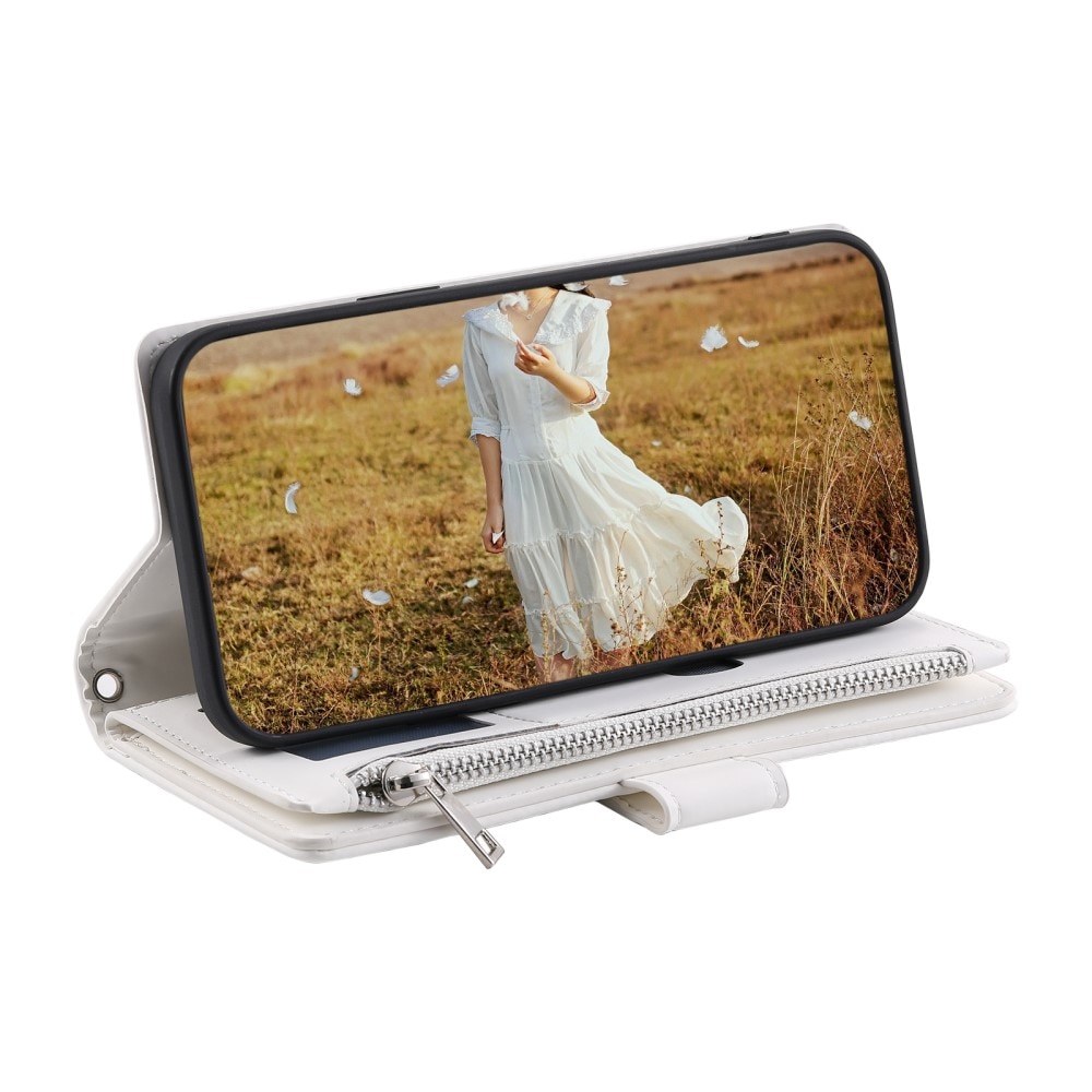 Borsa a portafoglio trapuntata Samsung Galaxy S23 Plus Bianco