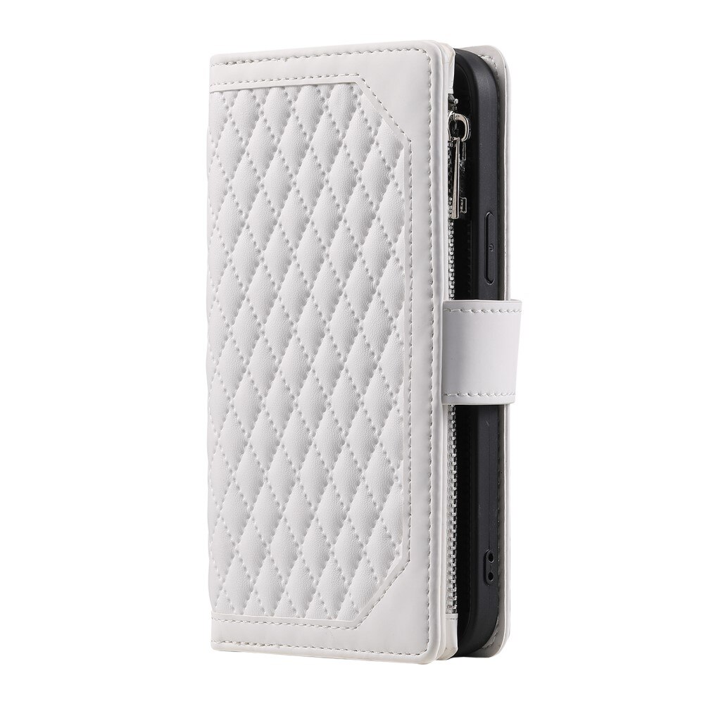 Borsa a portafoglio trapuntata Samsung Galaxy S23 Plus Bianco