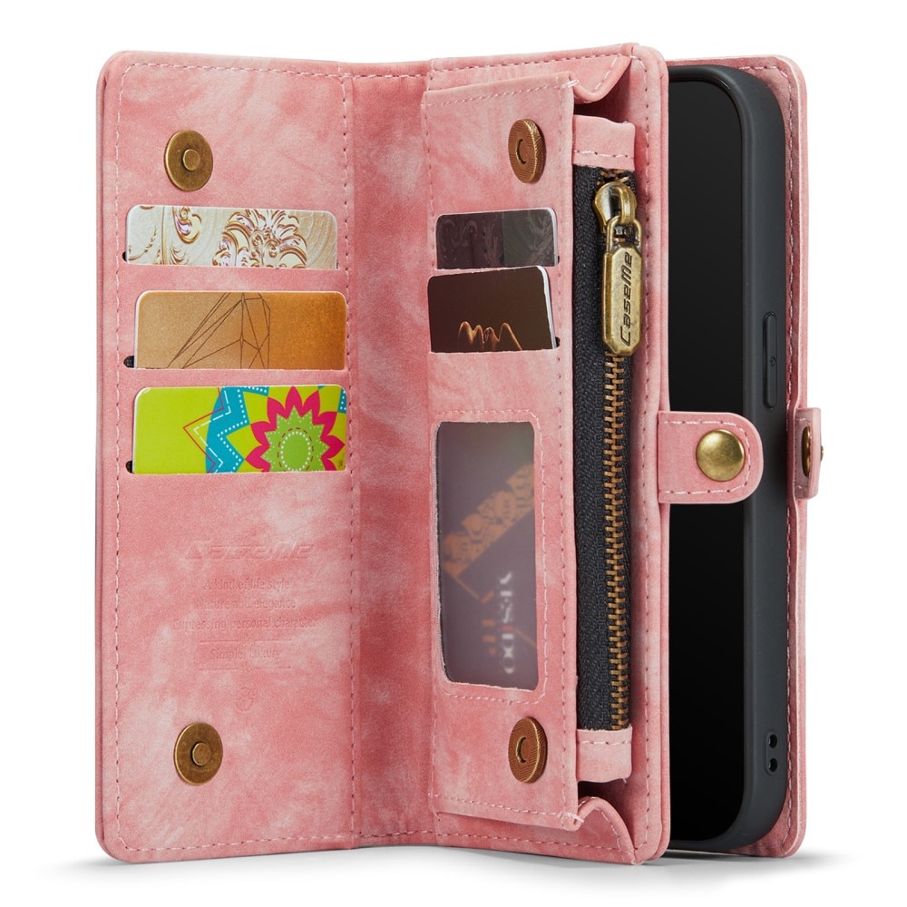 Cover portafoglio Multi-Slot iPhone SE (2020) rosa