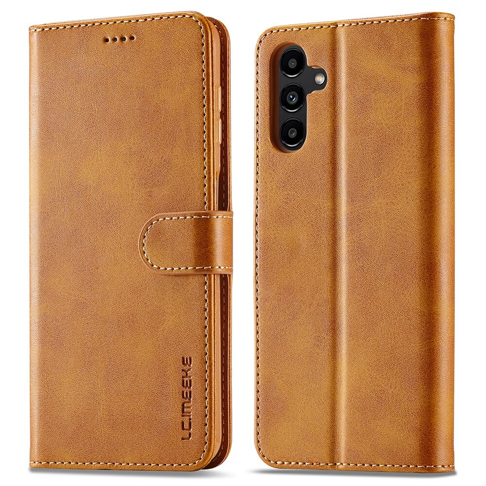 Custodie a portafoglio Samsung Galaxy A54 cognac