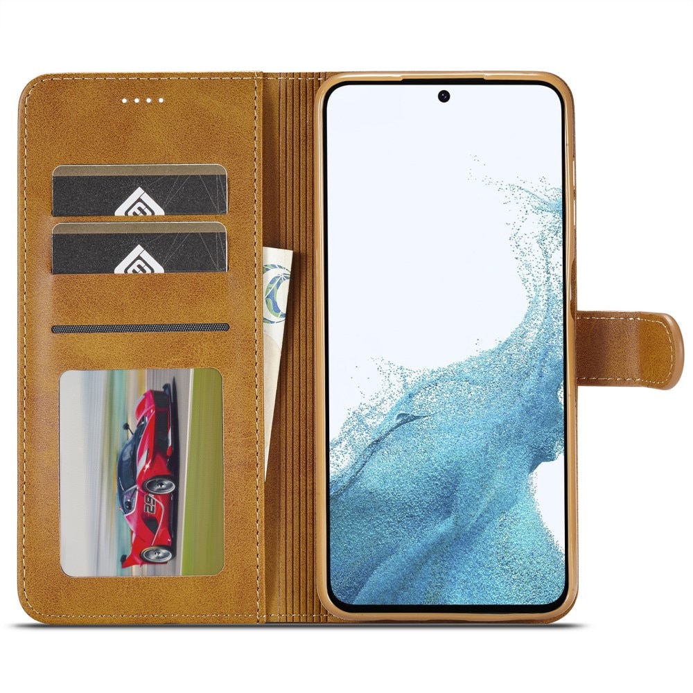 Custodie a portafoglio Samsung Galaxy A54 cognac