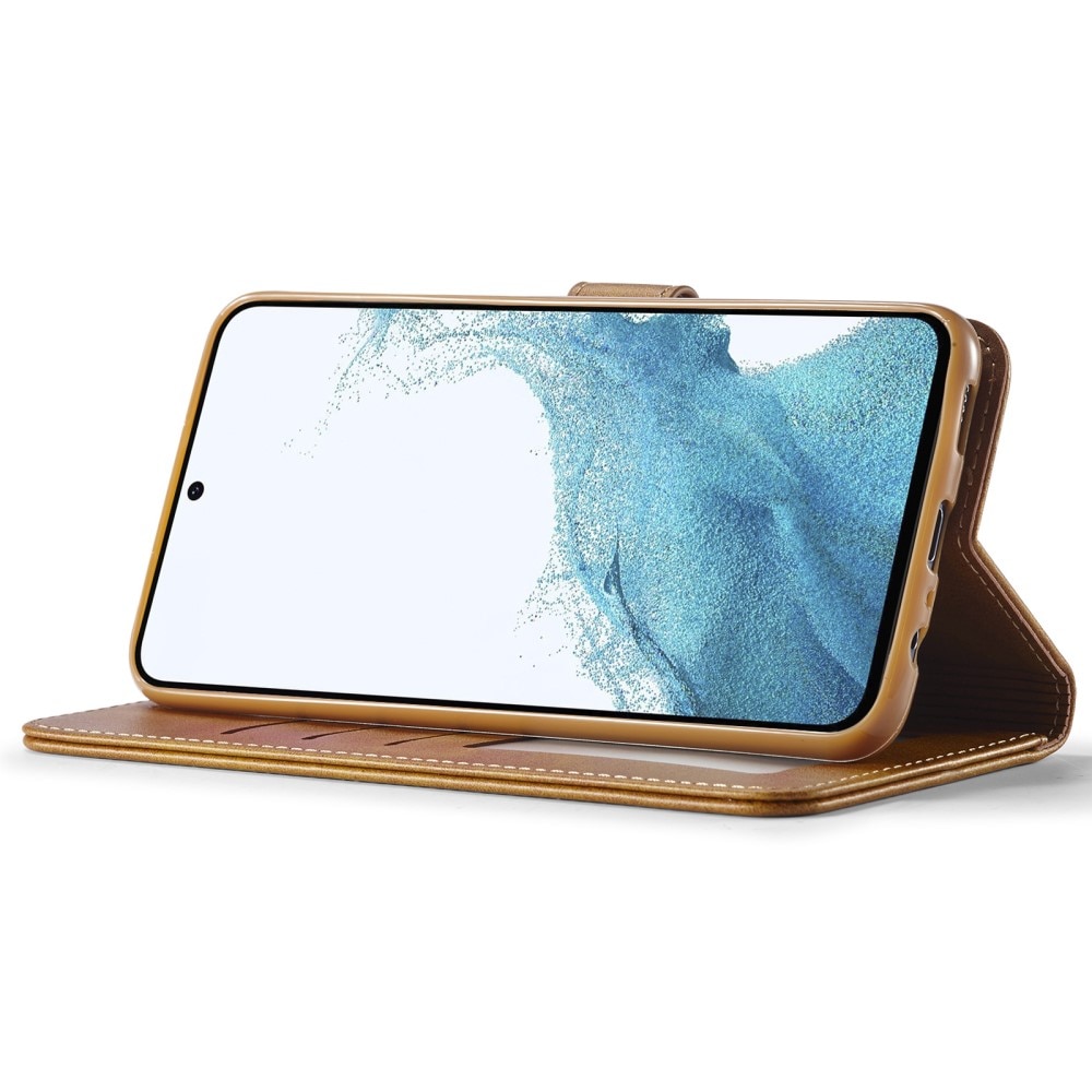 Custodie a portafoglio Samsung Galaxy A54 cognac