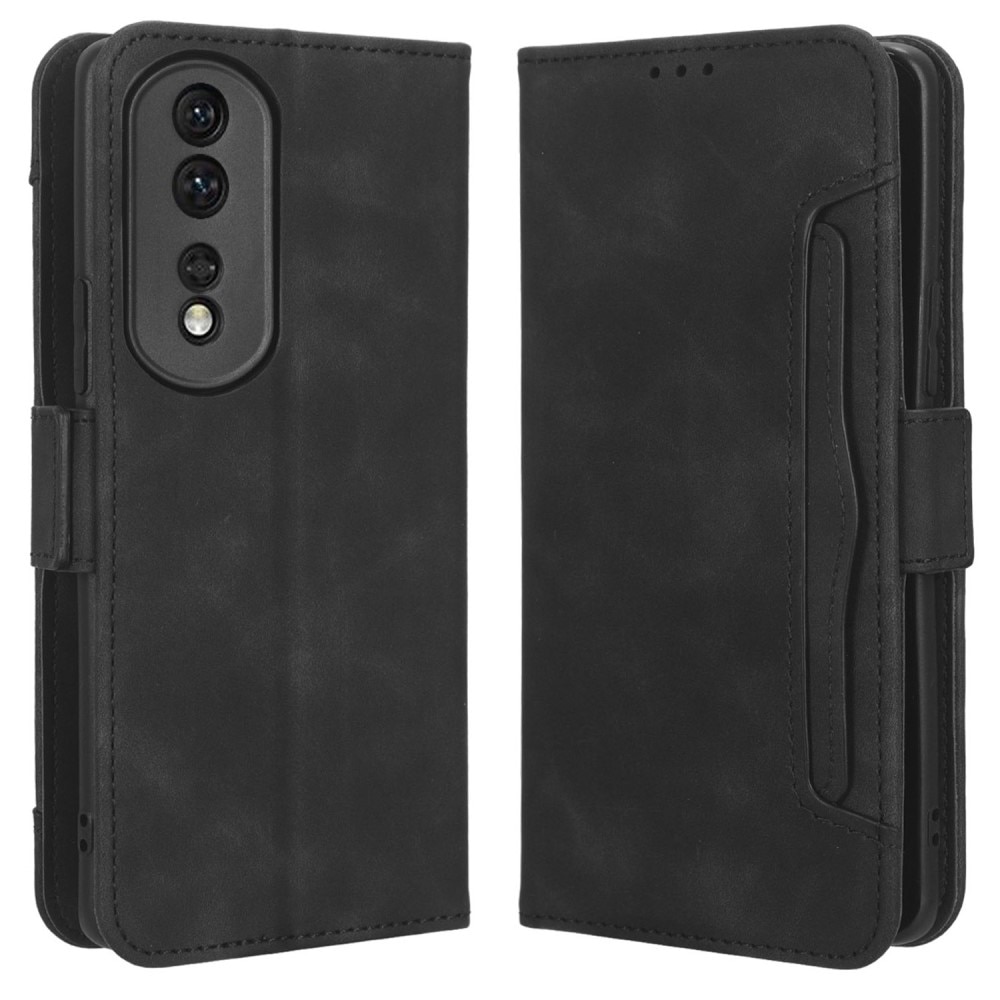 Cover portafoglio Multi Honor 80 Pro nero