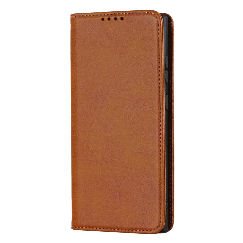 Cover portafoglio sottili Samsung Galaxy S23 Ultra cognac