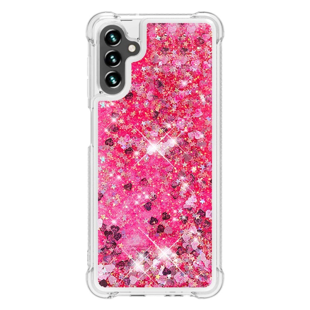 Cover Glitter Powder TPU Samsung Galaxy A54 rosa