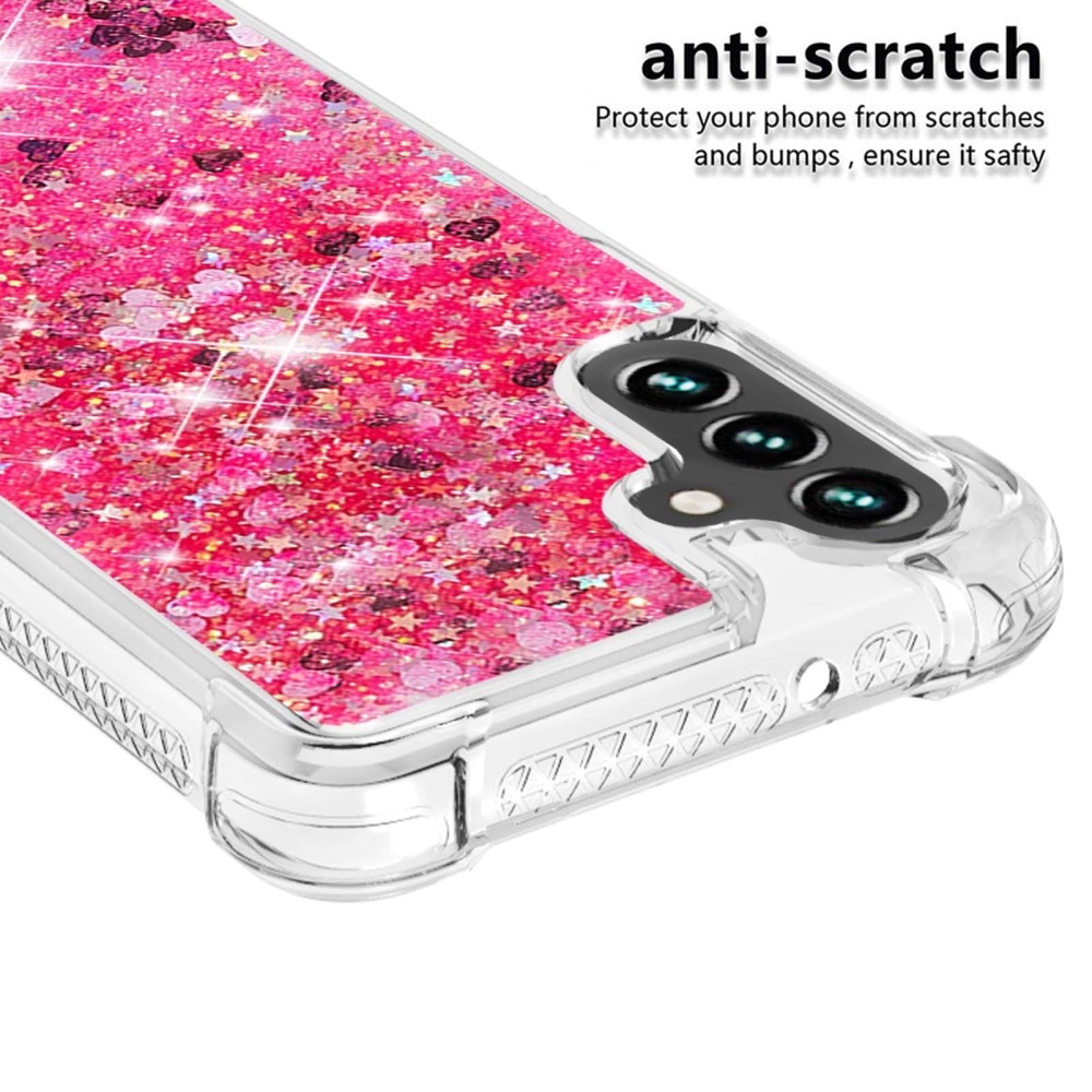 Cover Glitter Powder TPU Samsung Galaxy A54 rosa