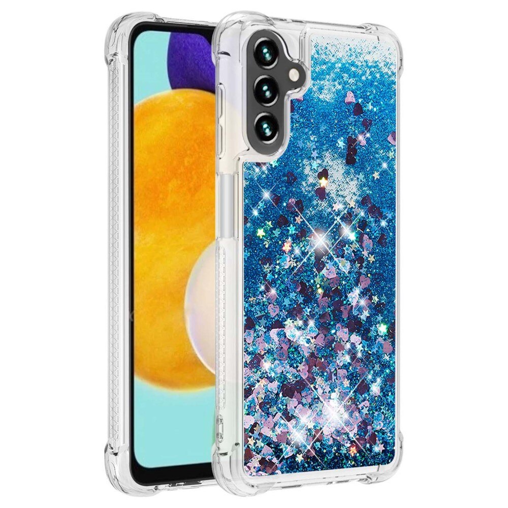 Cover Glitter Powder TPU Samsung Galaxy A54 blu