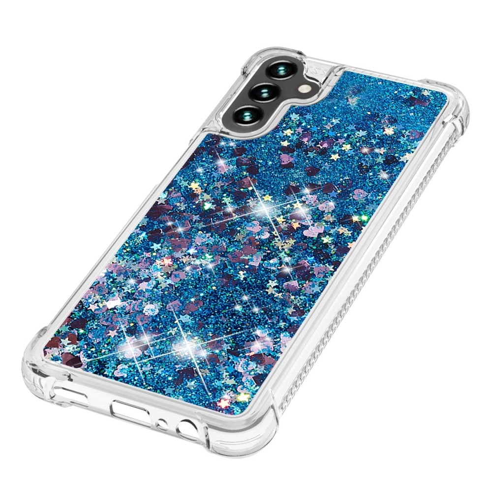 Cover Glitter Powder TPU Samsung Galaxy A54 blu