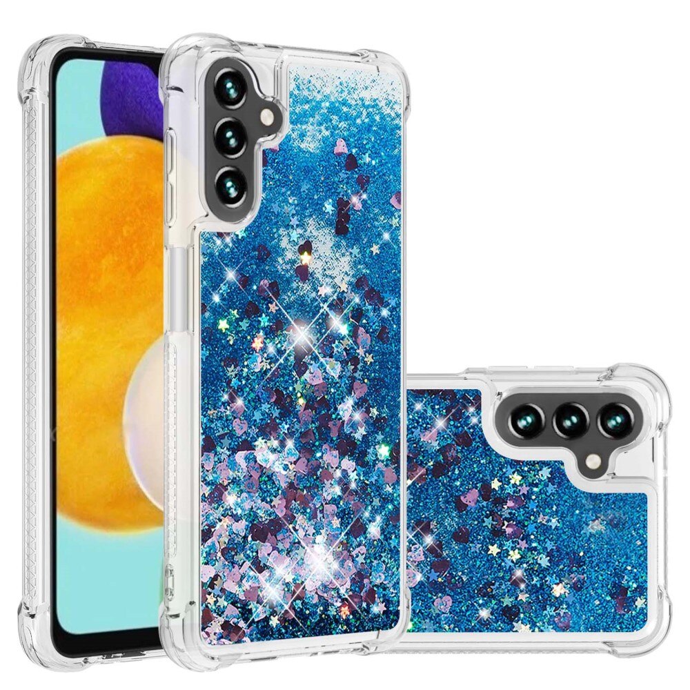 Cover Glitter Powder TPU Samsung Galaxy A54 blu