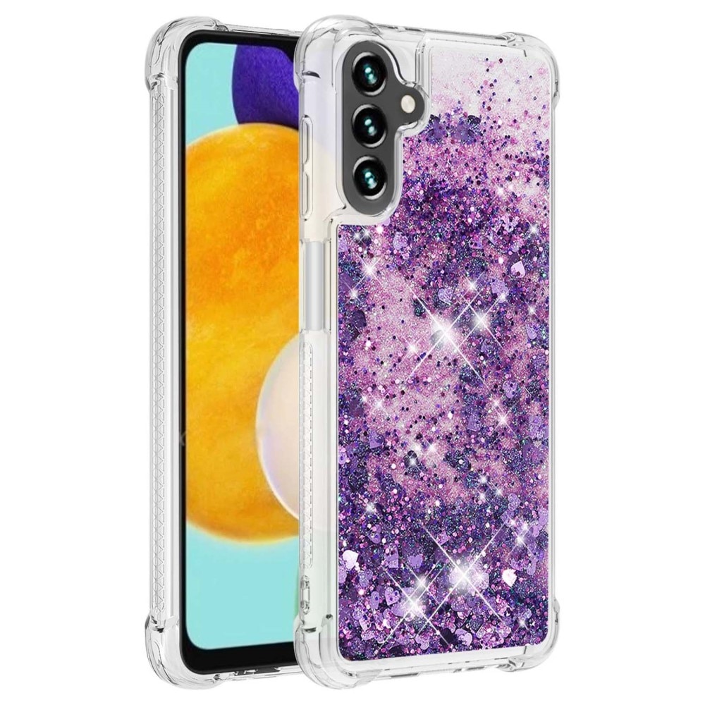 Cover Glitter Powder TPU Samsung Galaxy A54 viola