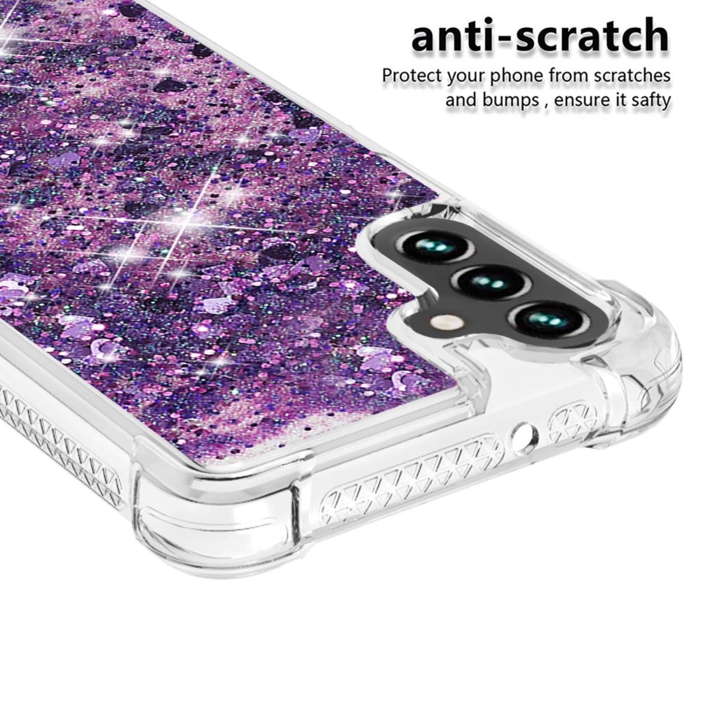 Cover Glitter Powder TPU Samsung Galaxy A54 viola