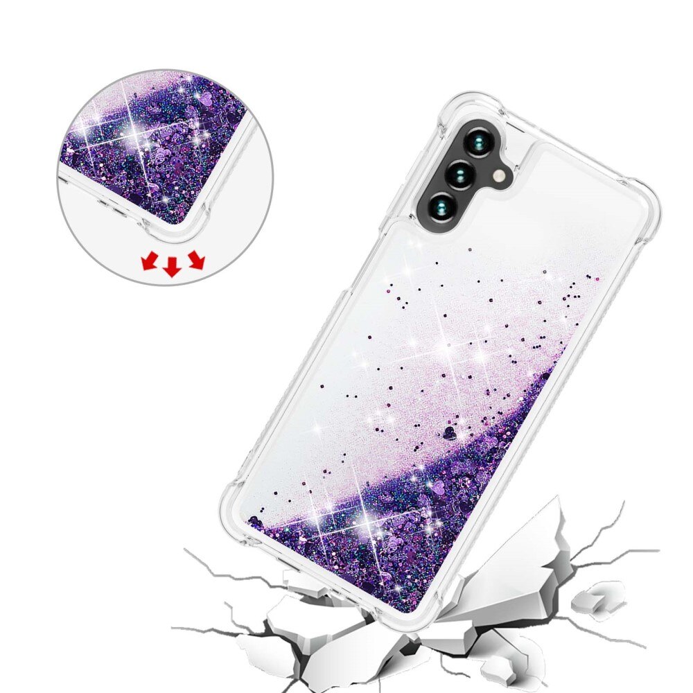 Cover Glitter Powder TPU Samsung Galaxy A54 viola