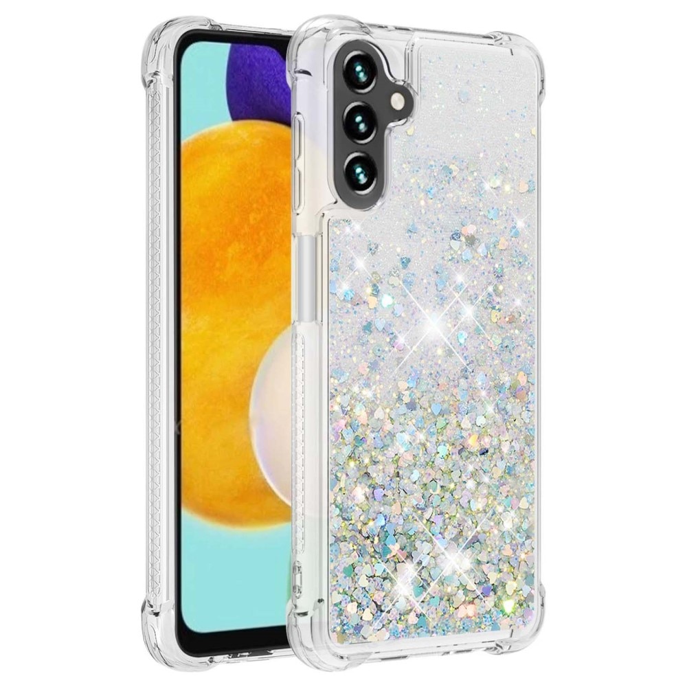 Cover Glitter Powder TPU Samsung Galaxy A54 d'argento