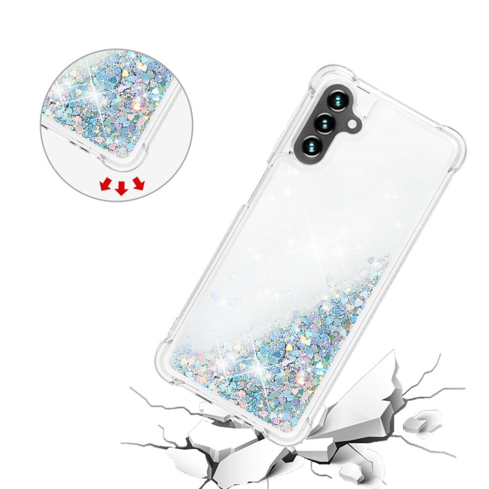 Cover Glitter Powder TPU Samsung Galaxy A54 d'argento