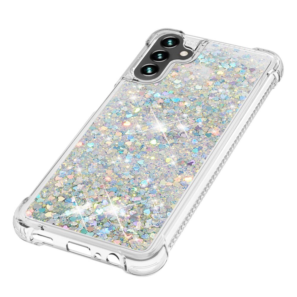 Cover Glitter Powder TPU Samsung Galaxy A54 d'argento