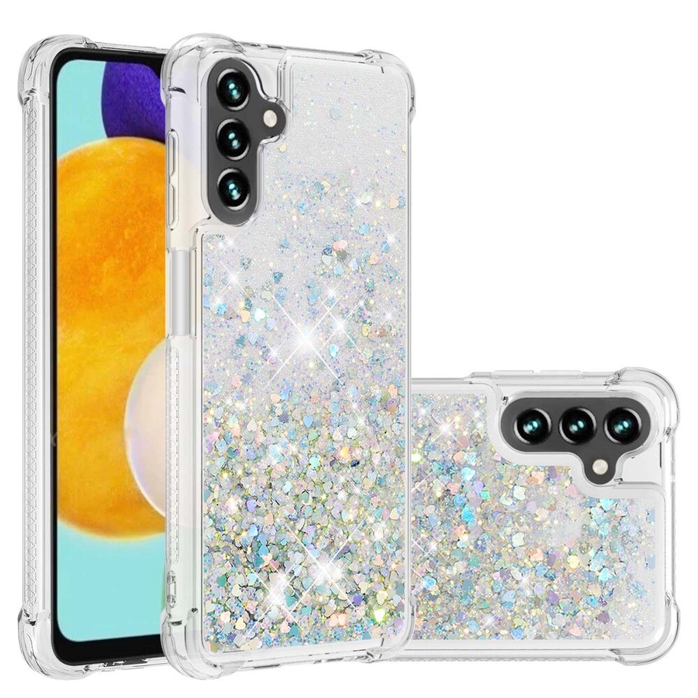 Cover Glitter Powder TPU Samsung Galaxy A54 d'argento