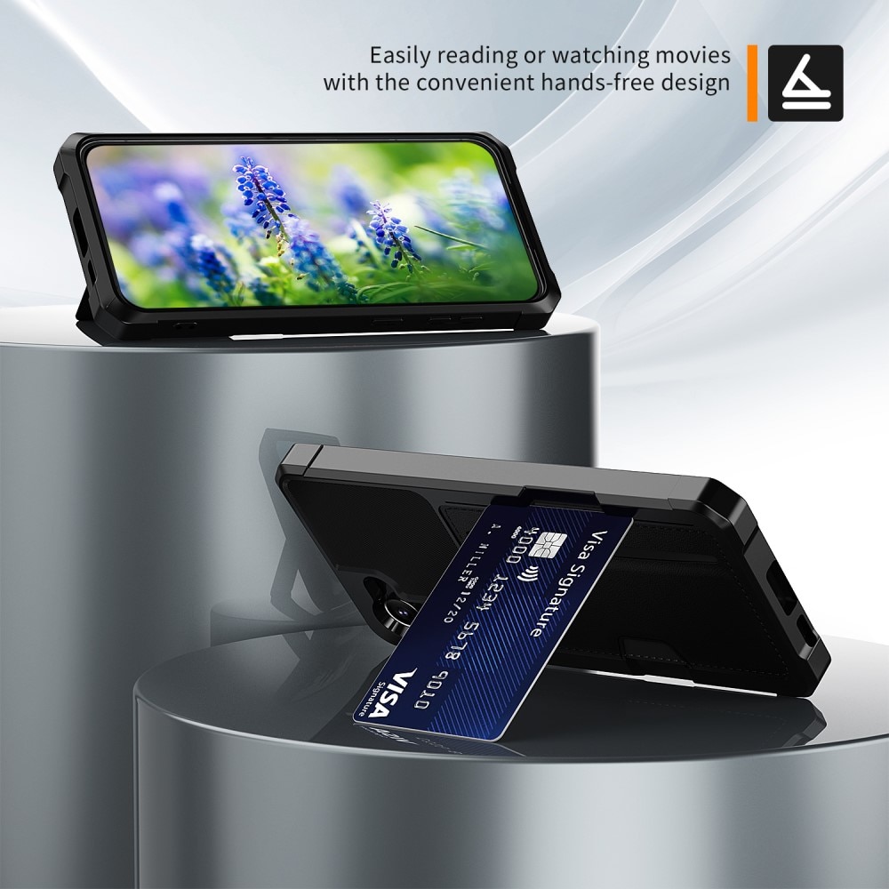 Cover Tough Card Case Samsung Galaxy S23 nero