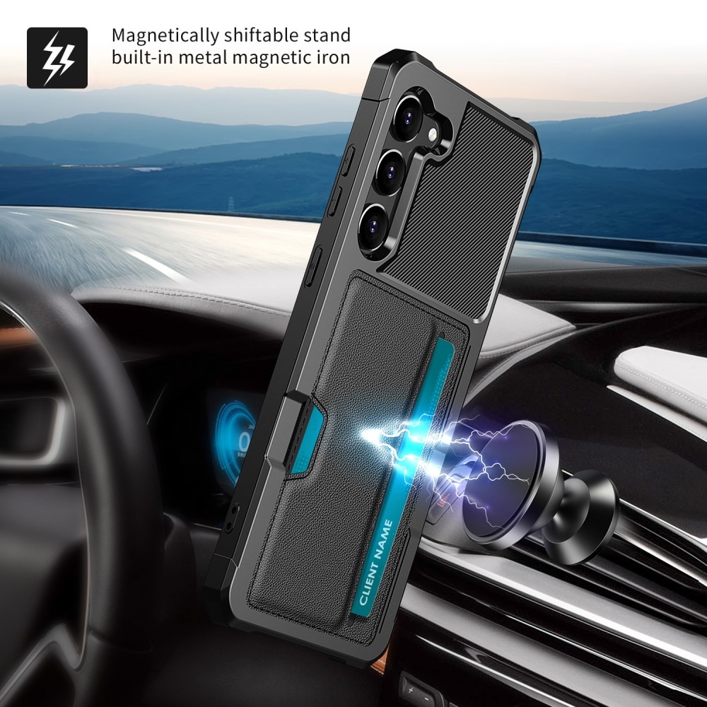 Cover Tough Card Case Samsung Galaxy S23 nero