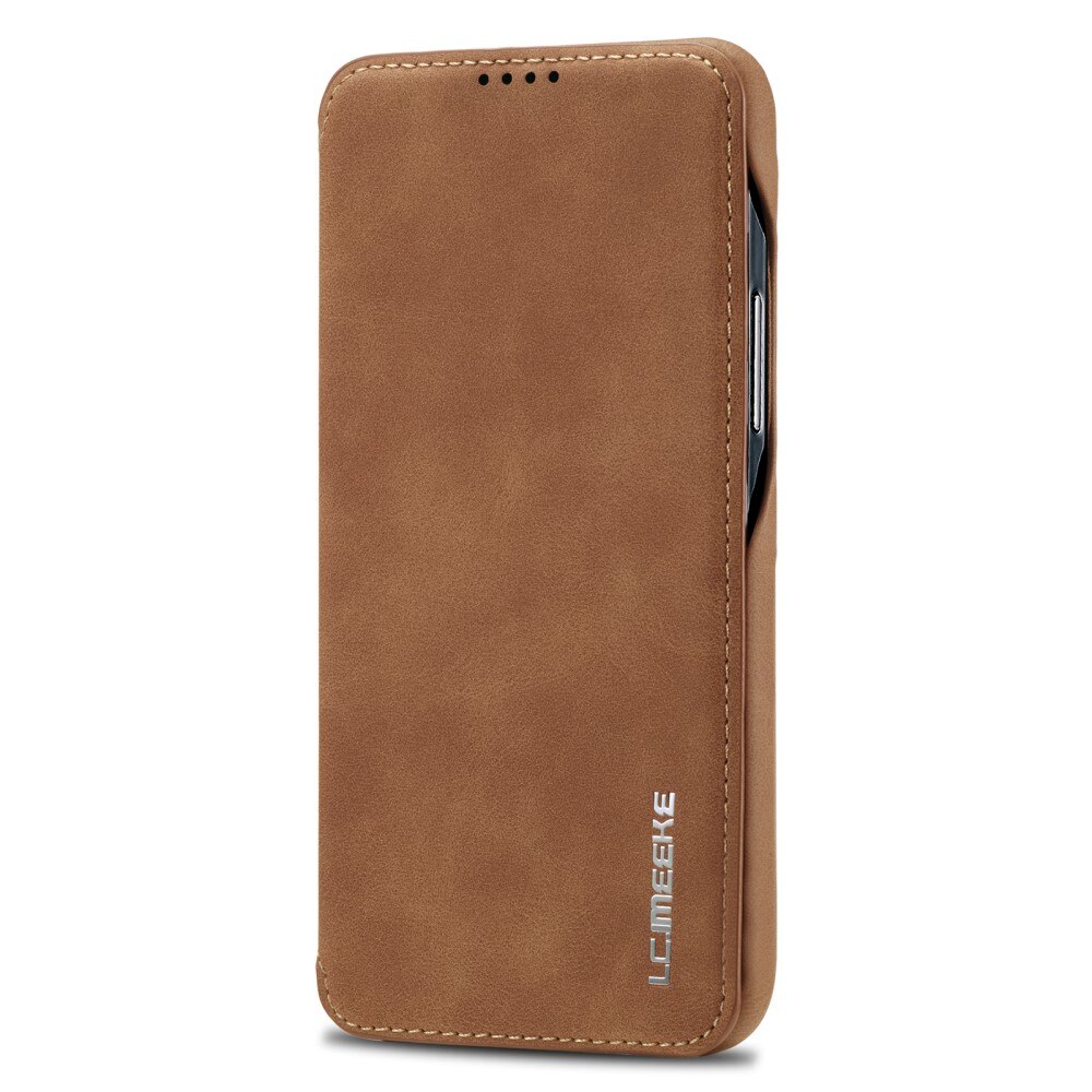 Custodie a portafoglio sottili Samsung Galaxy S23 cognac