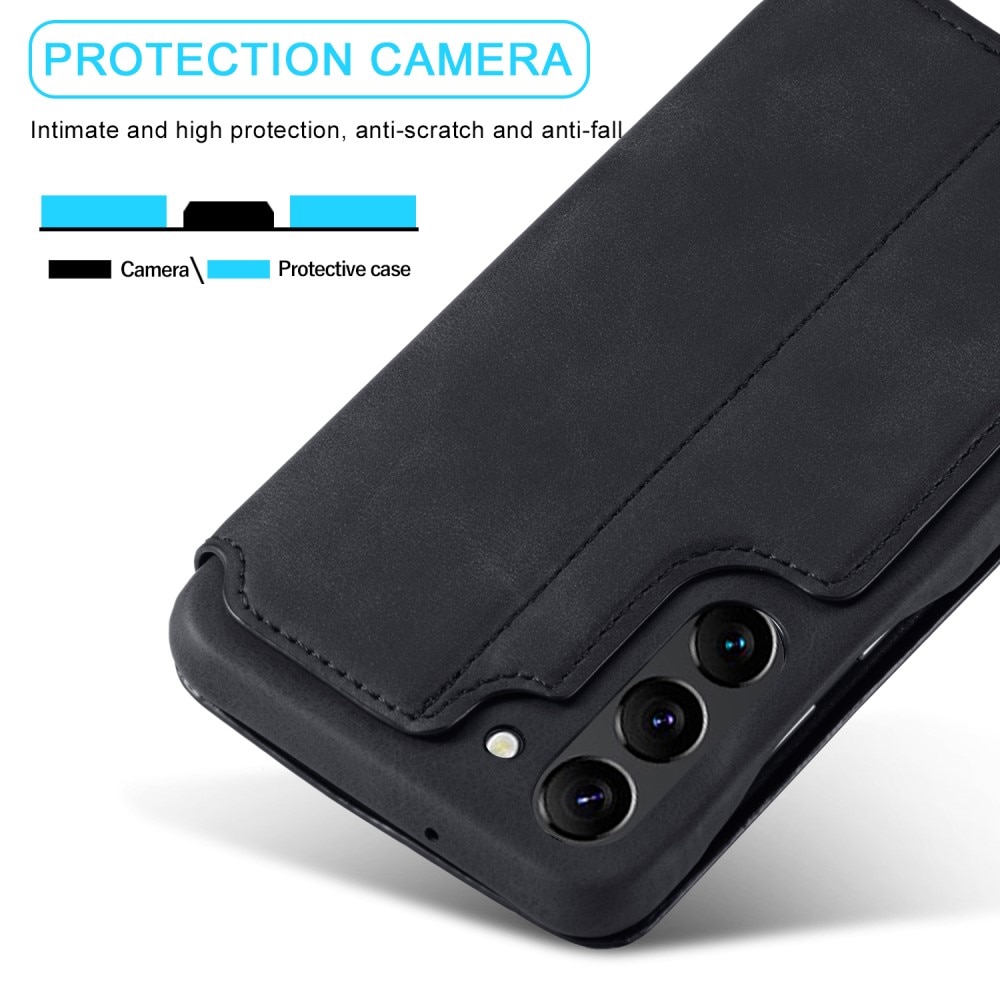 Custodie a portafoglio sottili Samsung Galaxy S23 Plus nero