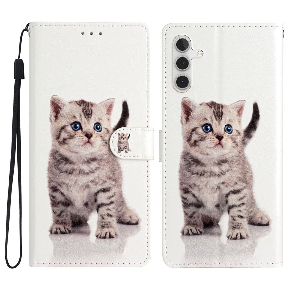 Cover portafoglio Samsung Galaxy A54 gattino