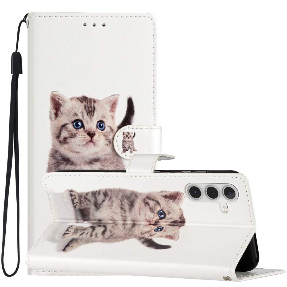Cover portafoglio Samsung Galaxy A54 gattino