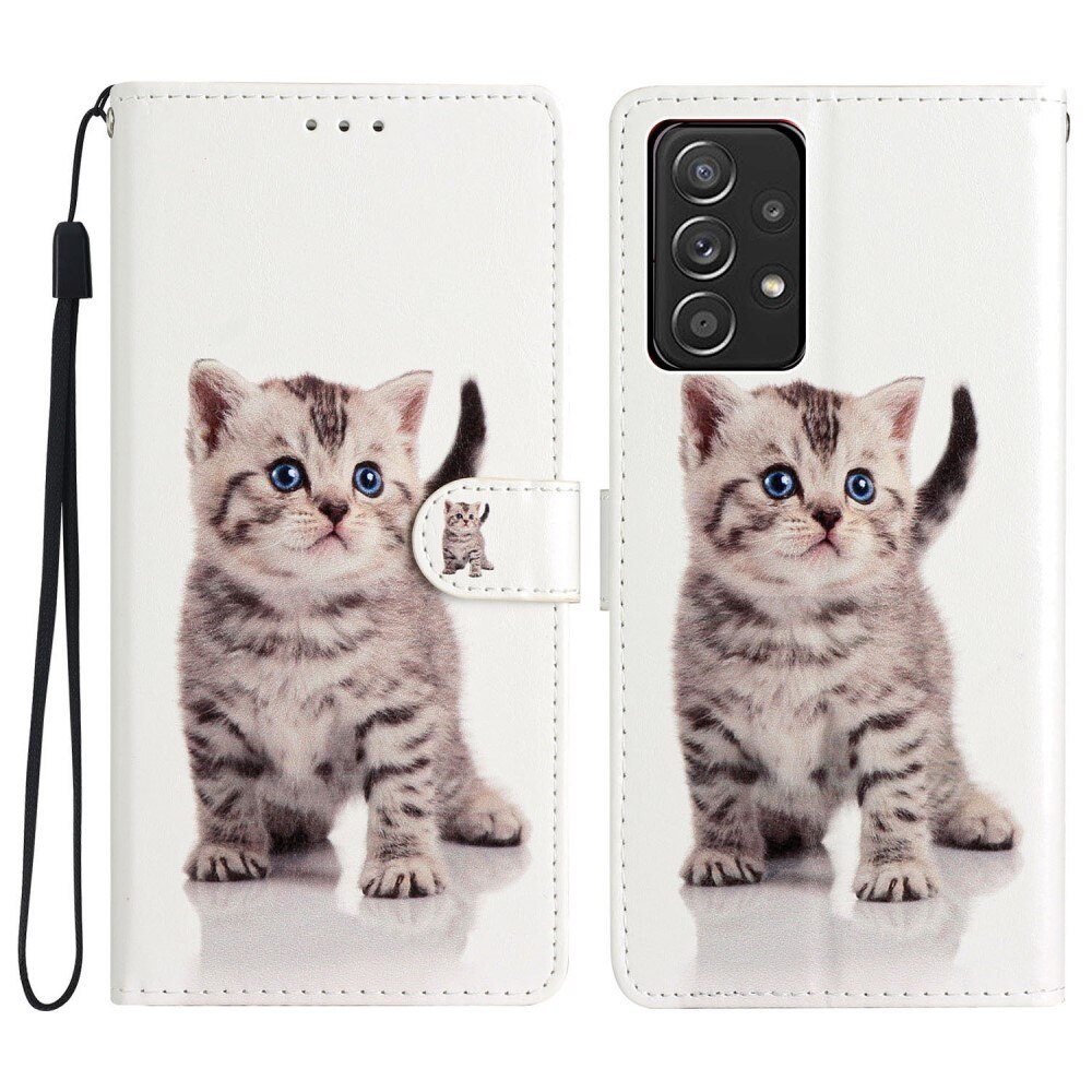 Cover portafoglio Samsung Galaxy A53 gattino