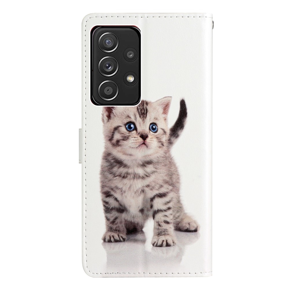 Cover portafoglio Samsung Galaxy A53 gattino