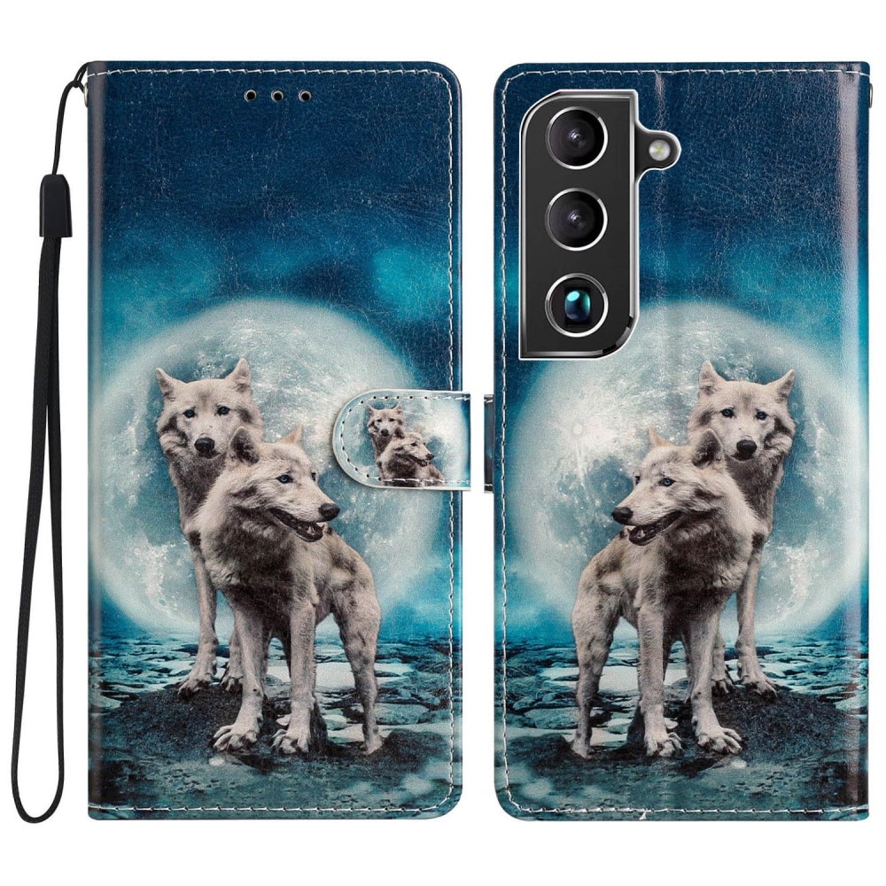 Cover portafoglio Samsung Galaxy S22 lupi