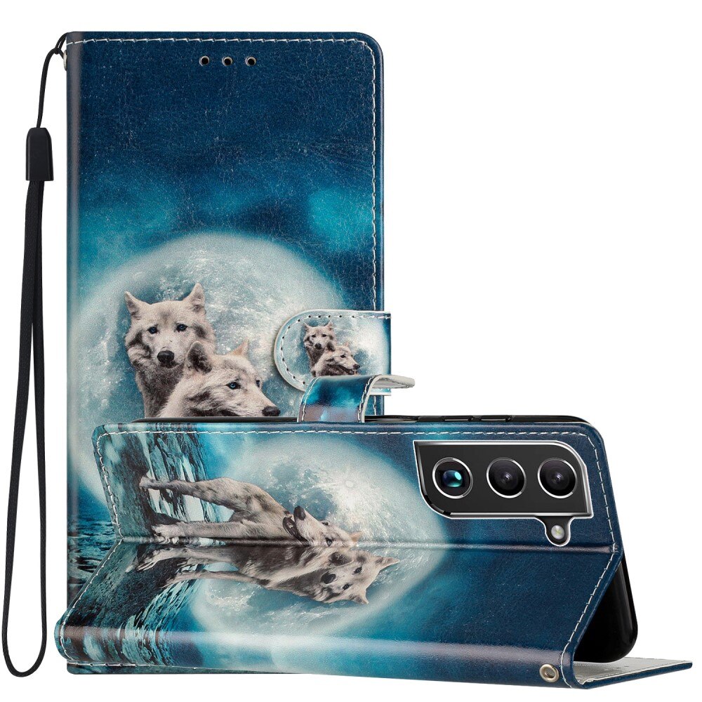 Cover portafoglio Samsung Galaxy S22 lupi