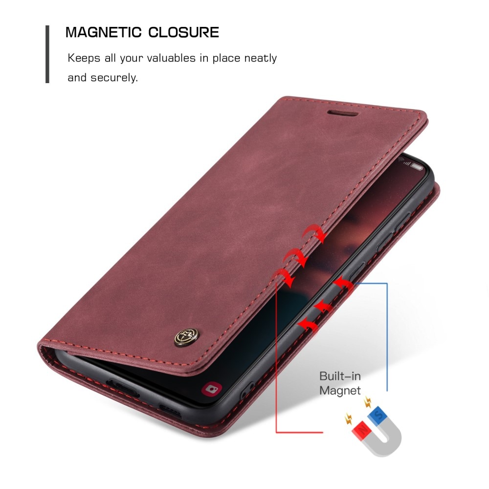 Custodie a portafoglio sottili Samsung Galaxy S23 rosso