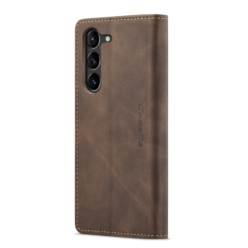 Custodie a portafoglio sottili Samsung Galaxy S23 Plus Marrone