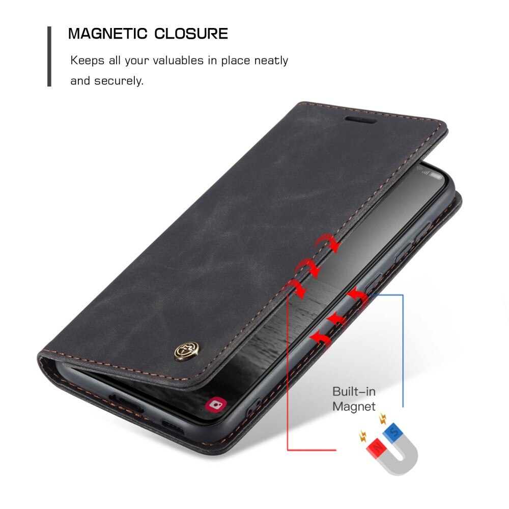 Custodie a portafoglio sottili Samsung Galaxy S23 Plus Nero