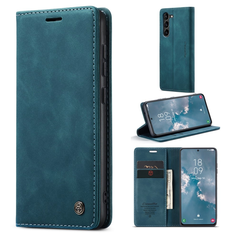 Custodie a portafoglio sottili Samsung Galaxy S23 Plus Blu