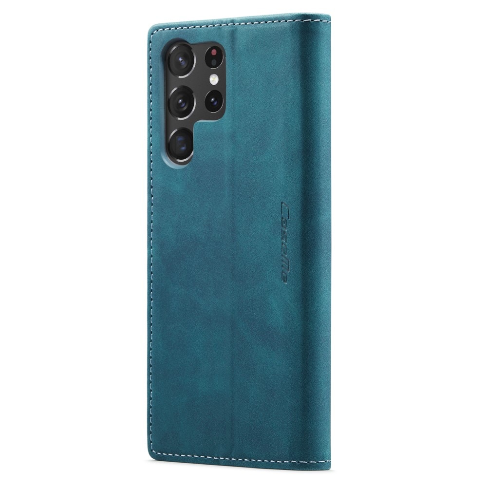 Custodie a portafoglio sottili Samsung Galaxy S23 Ultra Blu